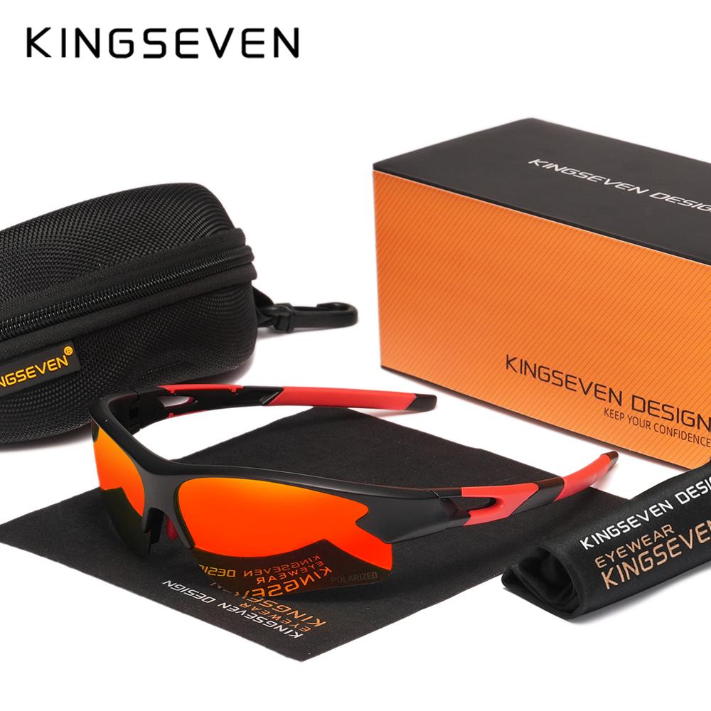 KINGSEVEN Mountain Bike Cycling Glasses Men Women MTB Sunglasses Outdoor Sports Anti-UV400 Polarized Riding Comfortable Wear