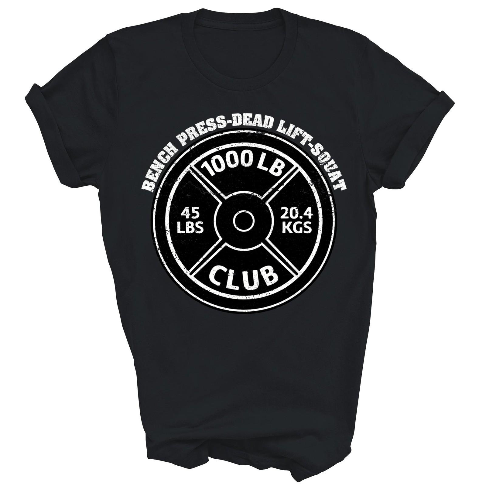 1000 Lbs Pound Club Gym Weightlifting Dead Unisex Shirt Gift S