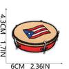 Puerto Rico Embroidery Cloth Sticker Clothes Decoration Patch Sticker Holiday Embroidery Chapter Boy Drum Tools Embroidery Chapter