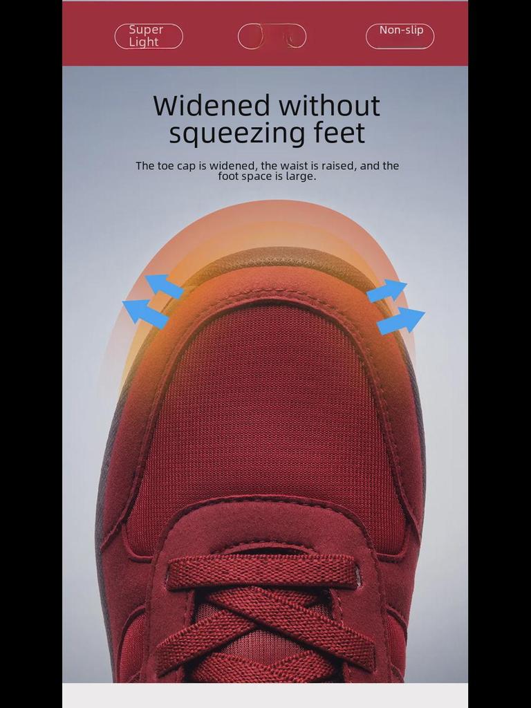 Women's & Men's Winter Walking Shoes MX1666 - Warm, Velvet-Lined, Large Size, High Top, for Middle-Aged & Elderly