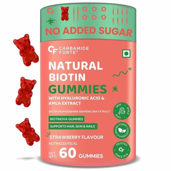 

Carbamide Forte Biotin Hair Gummies for Hair Growth | Biotin Gummies for Women & Men | Hair Supplements for Women & Men - Flavored Gummies
