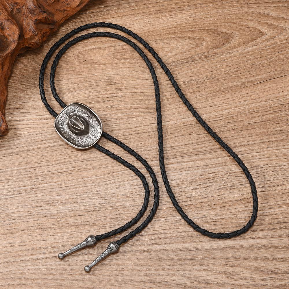 Europese & Amerikaanse Westerse Cowboy Stierenkop Hanger Hemdketting Bolo Tie Ketting