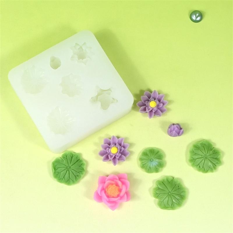 Versatile Lotuses Chocolate and Fondant Molds for Handmade Candy and Cup cake Toppers, Great for Weddings and Birthdays