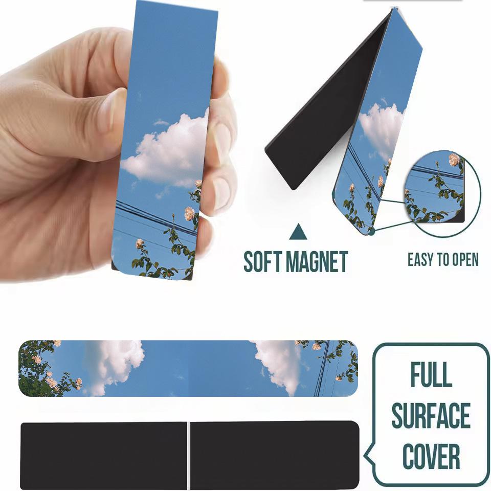 4pcs Retro Painting Bookmark for Books Vintage Items Veiws Magnetic Page Clips Book Marker Unique Reading Gift