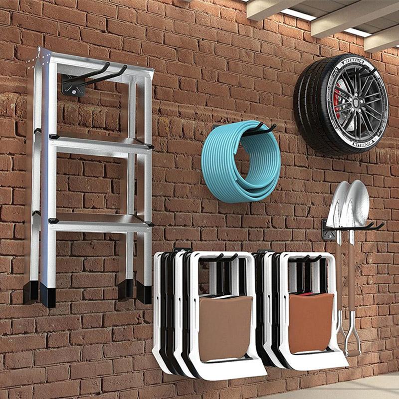 1PC Garage Storage Hook for Gardening Tools Wall-mounted Hook Organizer Shovel And Rake Holder for Home Garden Tool Organization