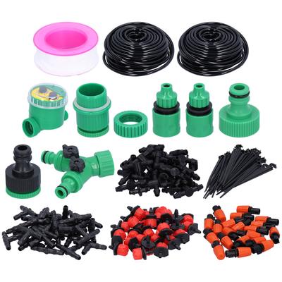 30M Verstellbarer Bewässerungs Tropfer Tropf Sprinkler Tropfbewässerungs Set mit Timer Bewässerungssystem