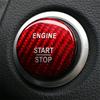 Samolepicí kryt tlačítka Start Stop motoru z uhlíkových vláken pro Benz třídy C GLC C200l