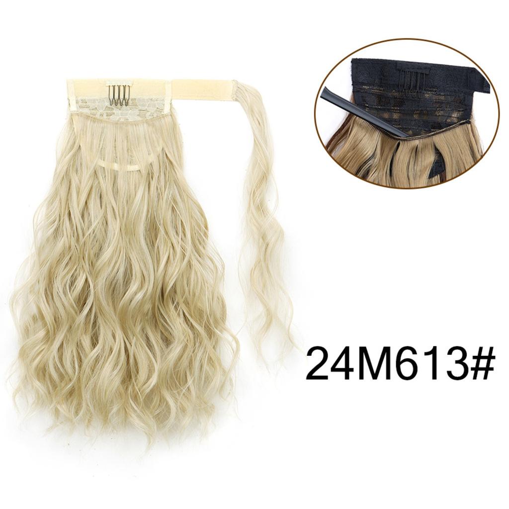 Ponytail Hair Extensions 14 Inch Curly Wavy Ponytail Hair Pieces For Women Girls Wrap Around Ponytail