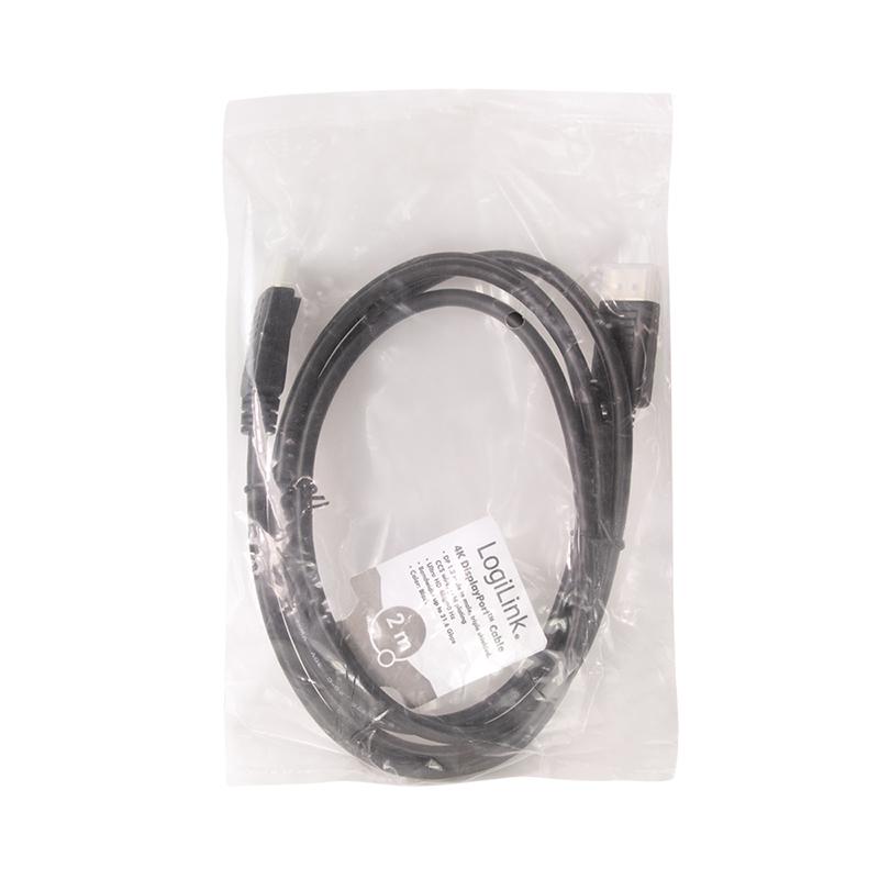 Kabel DisplayPort 1.2 LogiLink CD0101 M/M 2m