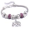 Adjustable Crystal Butterfly Beaded Bracelet - European & American Style Jewelry for Women