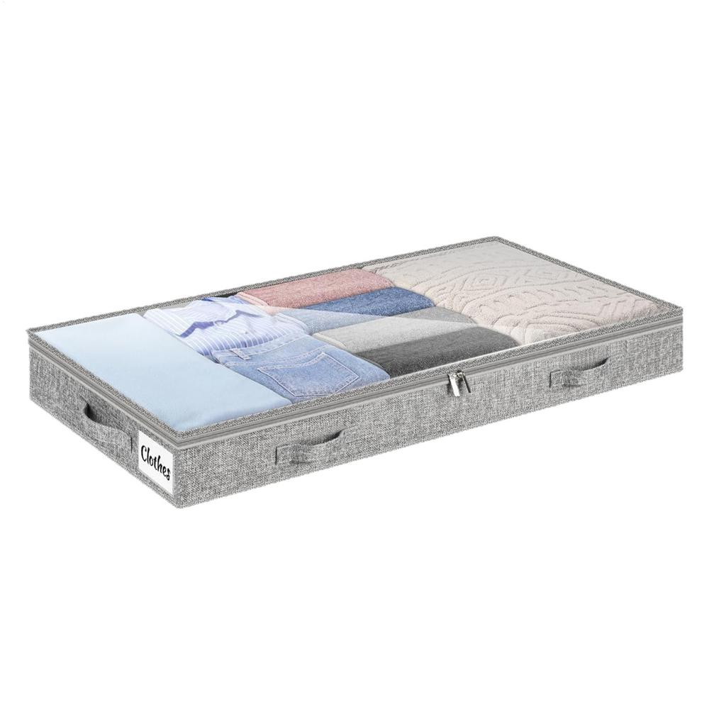 Under Bed Storage Containers Large Capacity Blanket Box Clothes Storage Bins for Bedding Quilt Comforter Sweater Shoes Bedroom