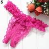 Women Sexy Thongs Briefs Open Crotch G-string Floral Lace Panties Underwear