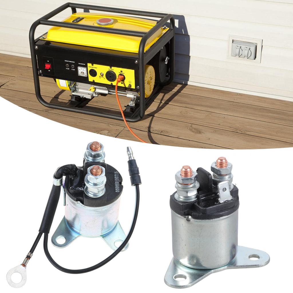 Anlasser-Magnetschalter 2-poliger Stecker Motoranlasser-Magnetschalter mit Pigtail Zuverlässiger Anlasser-Magnetschalter für Generatoren GX160