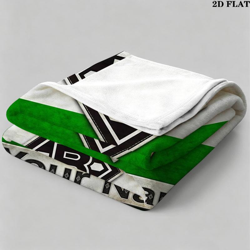 1PC Borussia Custom Name Patterned Flannel Blanket Suitable For All Seasons for Home Decor Warmth and Comfort Gifts Holiday Present