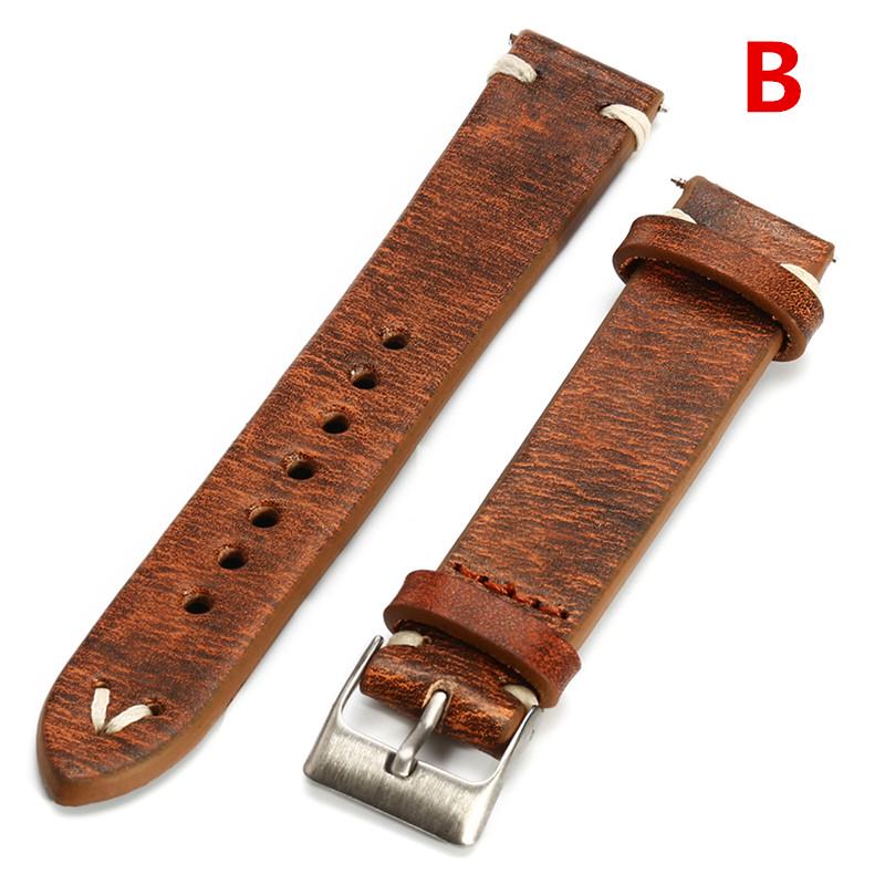 distressed leather watch strap