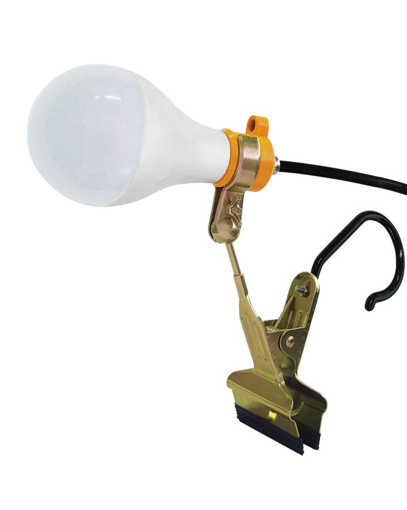 Fujikura Clip Lamp Daylight Color Body Length 169mm x Diameter 80mm LED-15W (Indoor/Outdoor) KY-15W Size
