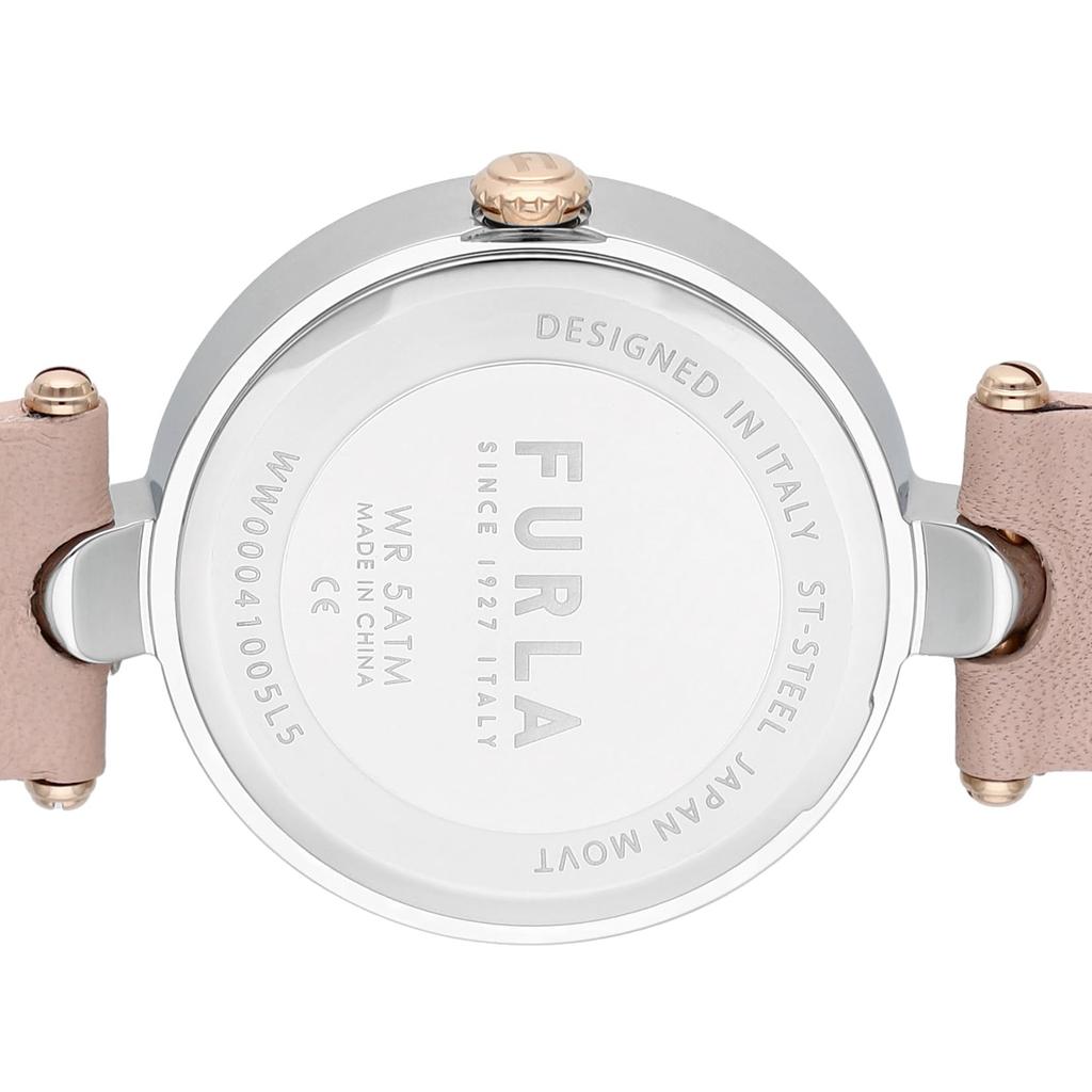 Watch Silver Dial Stainless Steel Leather Quartz 32MM Watch WW00041005L5 Beige [Furla] ARCH-BAR Women's [Item]