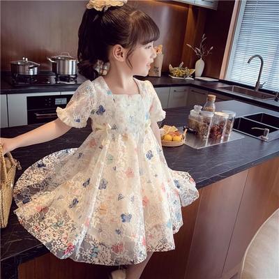 Princess Butterfly Lace Dress - Summer 2022 Korean Style Girls' Fashion W001