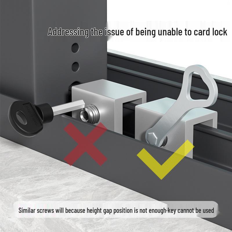 Sliding Window & Door Safety Lock, Limit Latch for Glass & Sliding Windows