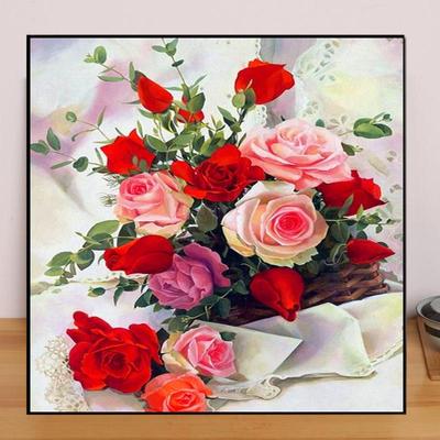 DIY Diamant Malerei Blumenstrauß Kreuzstich Kit Mosaik Kunst Diamant Malerei Vollkreis/Quadrat Diamant Home Dekoration