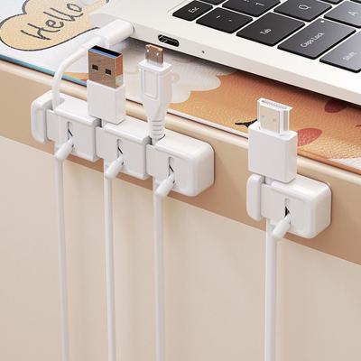Gifts Portable Cable Organizer Lever-type Data Cable Storage Tool Phone Data Cable Holder Wall-mounted Plug Holders