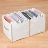 Astro Storage Case, Light Beige, Linen Material, Water-Repellent Interior, Divided Storage Box, Clothes Storage, Basket, Toy Storage, Book Storage, wi