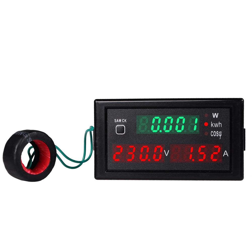 Multi Parameter Digital Panel Meter 80-300V 100A Voltmeter Ammeter Power Monitor with High Accuracy and Fast Update Speed
