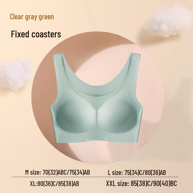 

Круглогодичный комфорт: Бесшовный беспроводной цельный спортивный бюстгальтер со съемными формованными чашками L