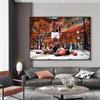 Fightclub Poster Boxer Tyson Wall Street Wolf Modern Home Living Room Decoration Composite