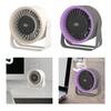 Desk Fan Circulator Fan Rechargeable Adjustable Cooling Fan Personal Fan for Office Traveling Indoor