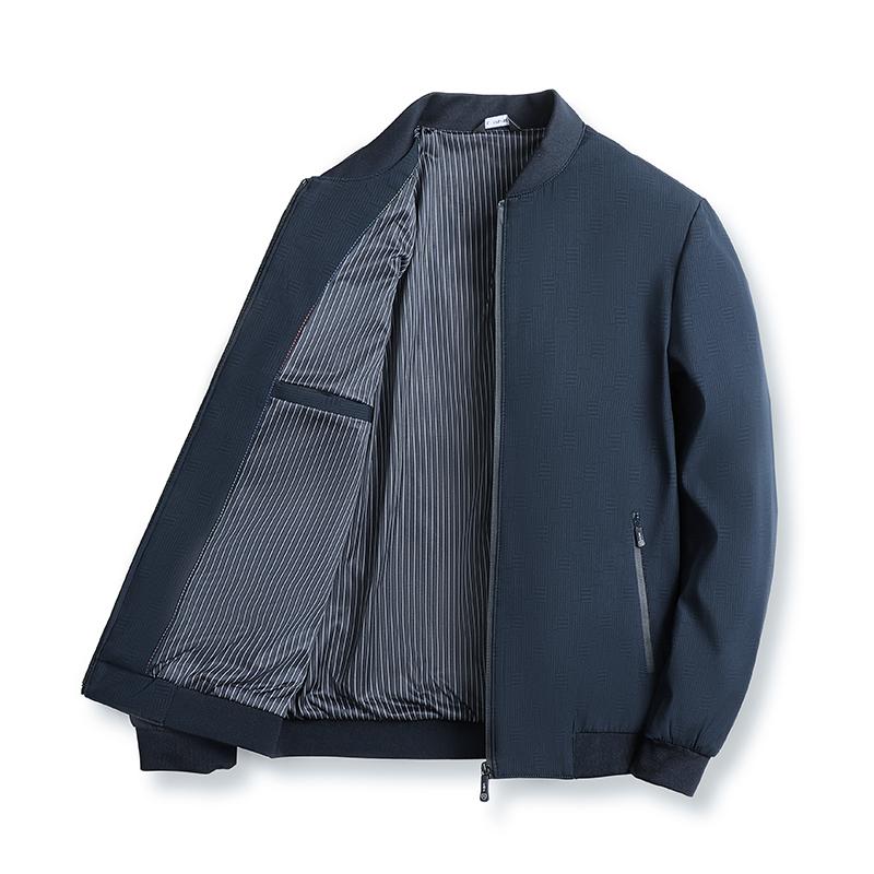 Men's Stand-up Collar Jacket Spring and Autumn Men's Simple Solid Color Fashion Jacket Men's Blazer