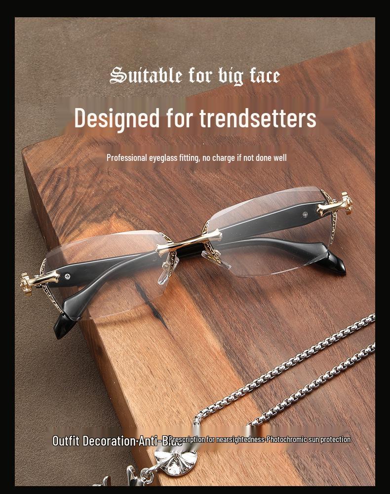 Hochauflösende randlose Blaulicht-Lesebrille: Ultraleicht und modisch für Männer, Frauen und Alterssichtigkeit