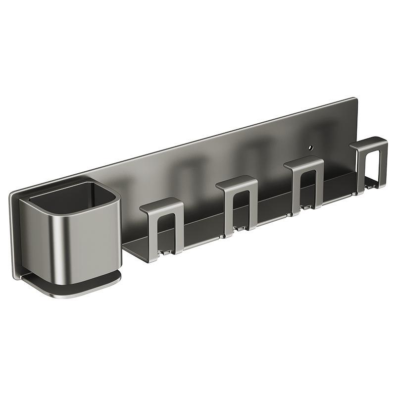 Toothbrush Rack Without Punching Brushing Cup Mouthwash Cup Rack Wall-mounted Bathroom Family Toothbrush Toothbrush Rack