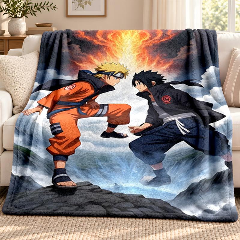 Naruto blanket Flannel Blanket Soft Cozy Plush Throw for Sofa Bed Lightweight Home Decoration Outdoor camping