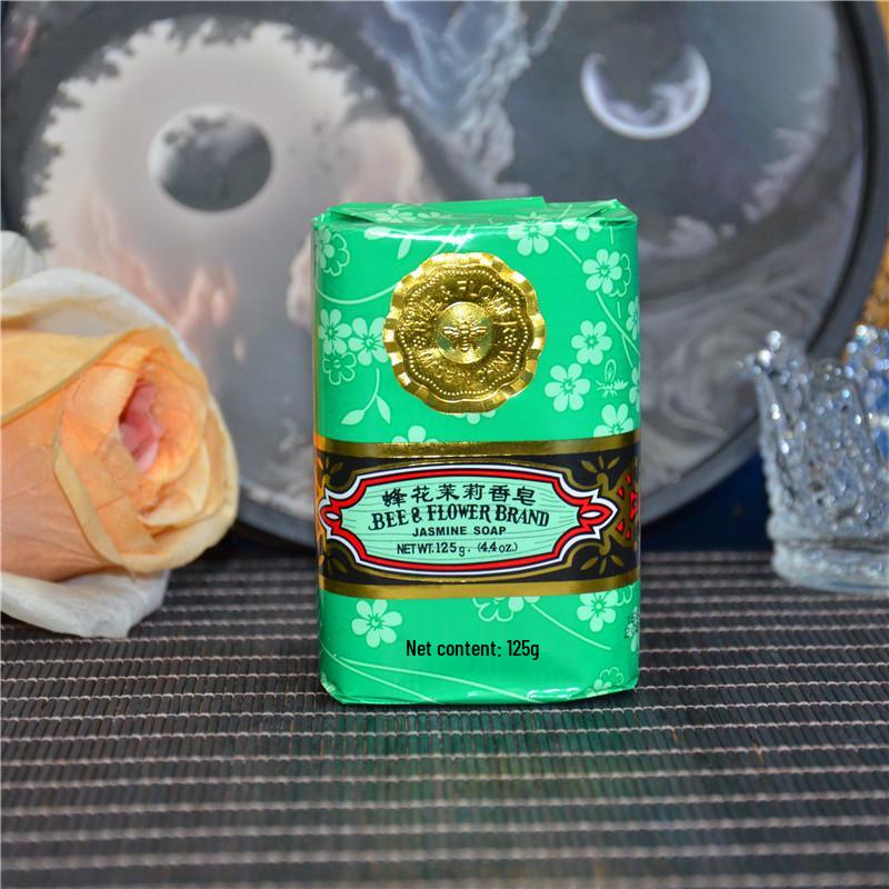 Bee & Flower Sandalwood Soap - 125g Classic Jasmine Rose Cleansing Bath Bar
