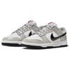 Nike  Dunk Low Light Iron Ore Black Women Sneakers Grey White University-Red DQ7576-001
