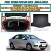 Car Trunk Mat For Ford Focus MK2 2004 2005 2006 2007 2008 2009 2010 2011 2012 Cargo Liner Carpet Interior Accessories