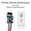 433mhz DC 3.3V 5V 9V 12V 24V Mini Relay Wireless RF Remote Control Switch LED Lamp Controller Micro Receiver Transmitter