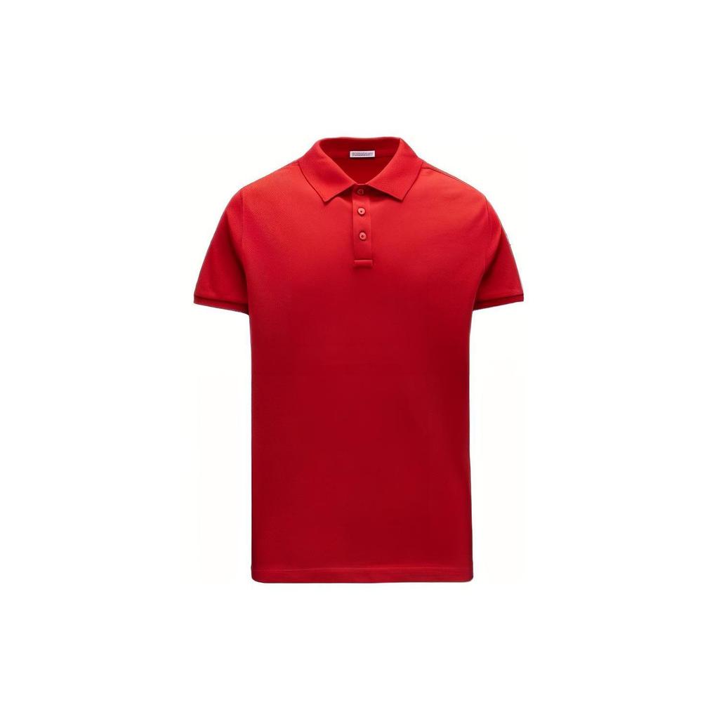 Moncler Polo da Uomo Colletto Rosso Moderato Altro I10918A7051084556455