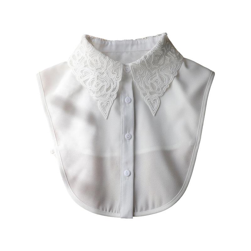 Perfect Match Handmade White Fake Collar For Women Lapel Shirt Detachable Collar Sweater Suits Removable Half Shirt False Collar Neck Ties