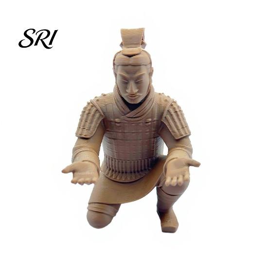 Abstract Knight Desk Organizer Terracotta Warrior Decor, 3D Printed Soldier Pen Stand for Holder Office, Creative Ancient Pencil Holder, Home