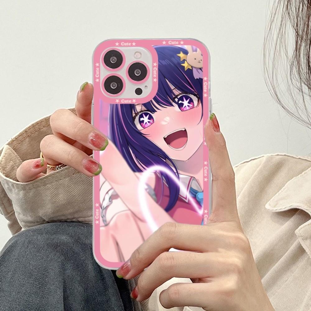 Coque de téléphone Oshi No Ko Pour iPhone 15 11 12 13 14 Mini Pro Max XR X XS TPU Coque Transparente