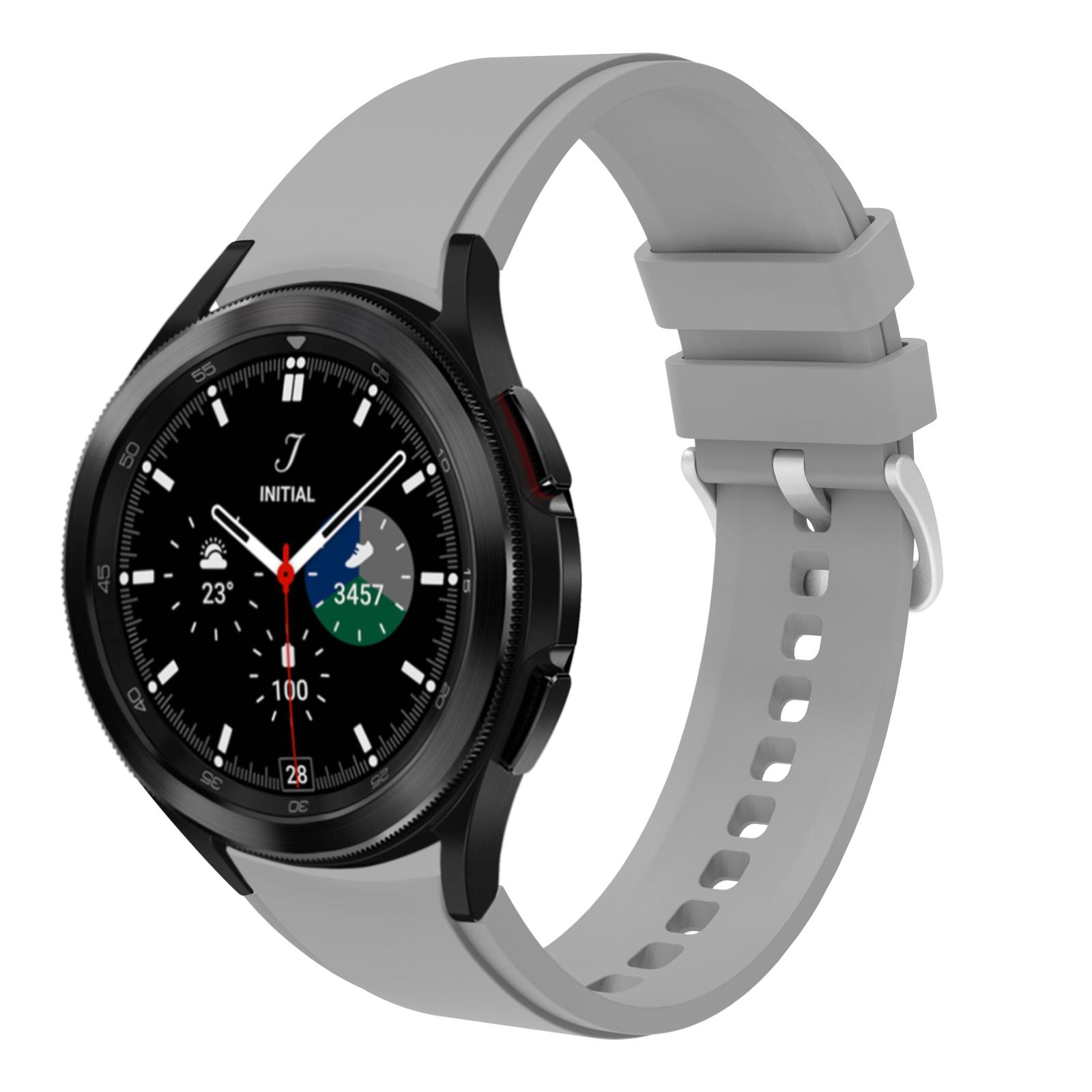 

Silicone Strap for Samsung Galaxy Watch 7 6 5 4 44mm 40mm Pro 45mm Sport 20mm Watchband Bracelet Galaxy Watch6 Classic 43mm 47mm Watch 7 6 5 40mm сірий колір