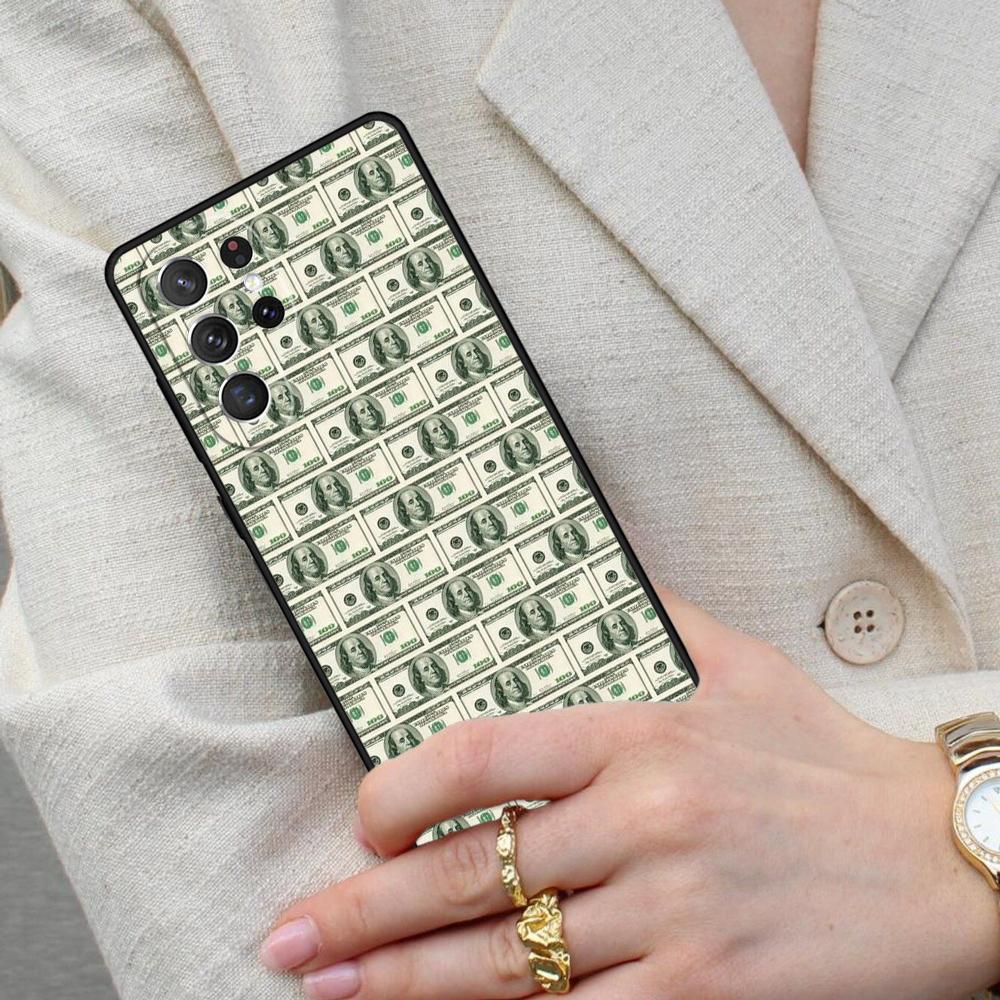 Dollar Funny Cell Phone Case for Samsung Galaxy S26 Ultra S25 S24 S23 S22 S21 S20 Note10 Cover
