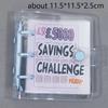 Cartoon Portable Receipt Collection Challenge Money Saving Book Mini Pvc Binders