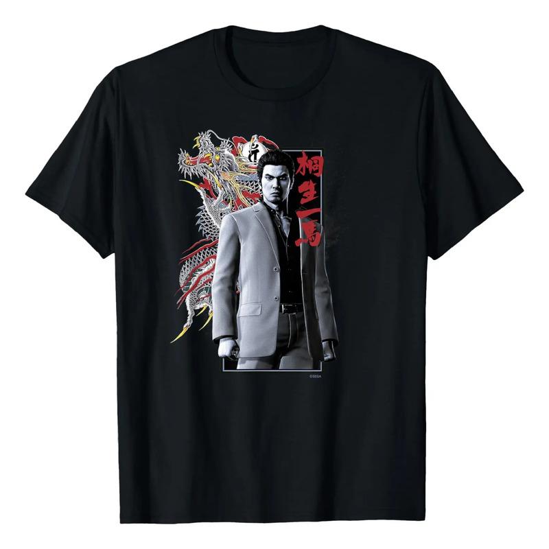 Camiseta Sega Like A Dragon & Yakuza Kazuma Kiryu, Negra, Ta S разноцветный