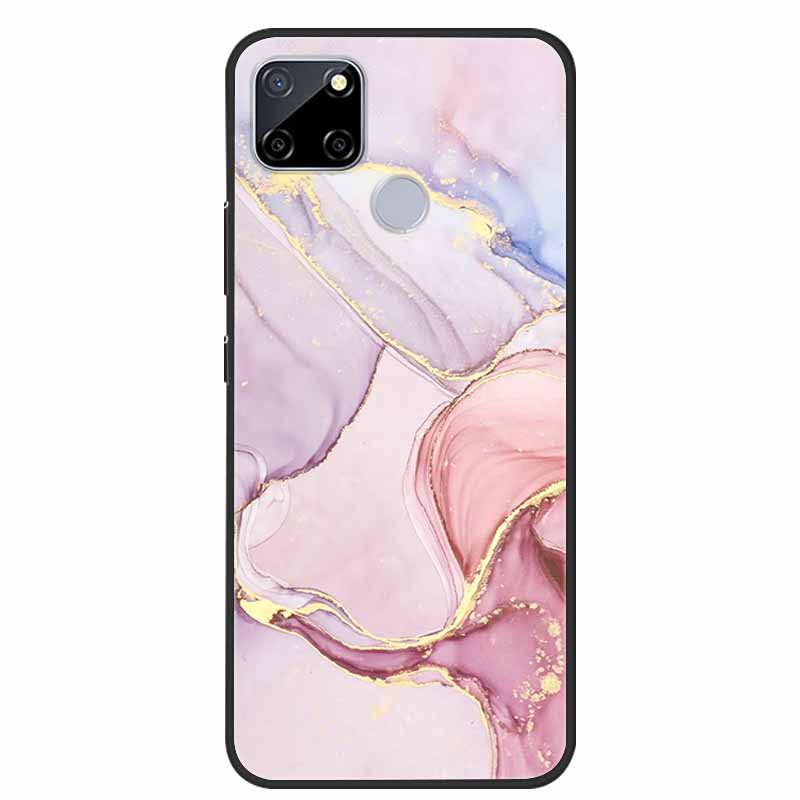 Für Realme C25 Hülle Marmor Silikon TPU Weiche Abdeckung Handyhülle Für OPPO Realme C25S C25 S Funda Stoßfest Coque RMX3191 Capa