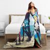 Fairy Tail Blanket Soft Warm Flannel Throw Blanket Cover for Bed Living Room Picnic Travel Home Couch