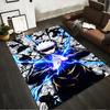 Anime Style Carpet with Blue Lightning and Bold Character Design Suitable for Use As an Anti-slip for Living Room Bedroom Sofas