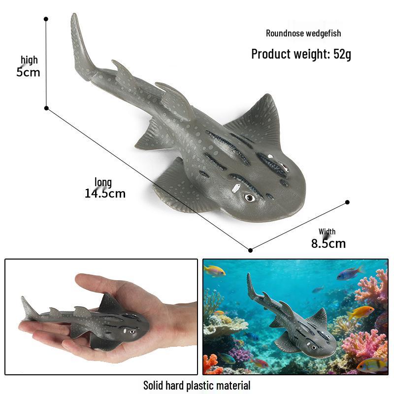 Ocean Wildlife Simulation Toy Set: Sea Turtle, Shark, Whale, Sea Lion, Tiger Shark, Manta Ray, Seal, Grouper.